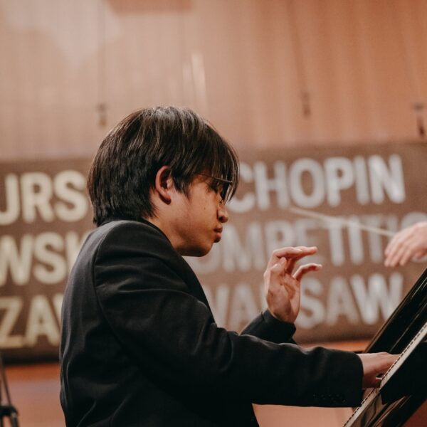 Vincent Ong performs with Warsaw Philharmonic Orchestra during the Final stage of the 19th International Fryderyk Chopin Piano Competition in Warsaw Philharmonic Hall, Poland, 18th of October, 2025.
Photo by Wojciech Grzedzinski for NIFC